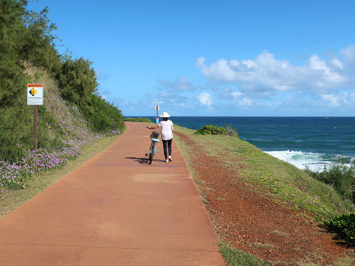 Kapaa Bike Path, Kaui Hawaii