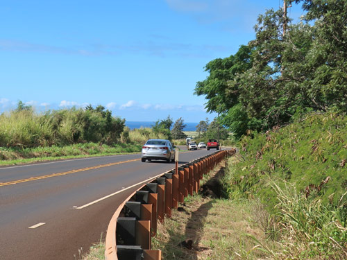 Highway on the Island of Kauai, Hawaii